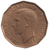 1950 THREEPENCE ( AUNC ) REF-38