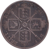 1887 DOUBLE FLORIN ( GF )