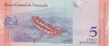 2018 VENEZUELA 5 BOLIVARES BANKNOTE REF-1849