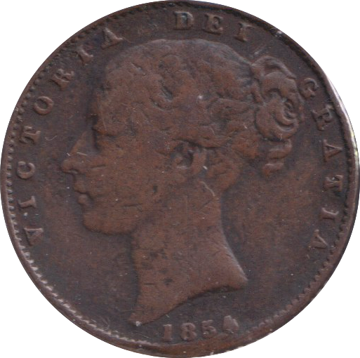 1854 FARTHING ( GF )