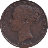 1854 FARTHING ( GF )