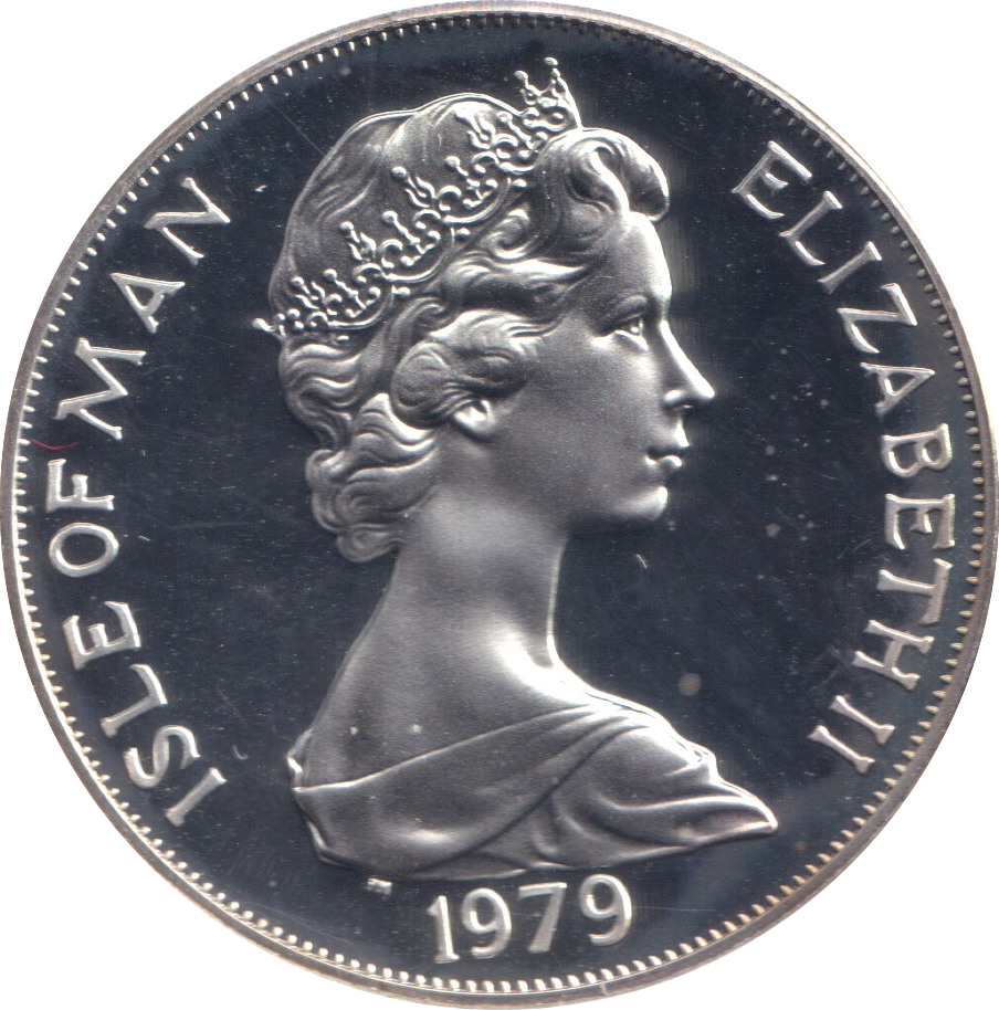 1979 SILVER PROOF MILLENNIUM OF TYNWALD CROWN ISLE OF MAN