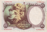 1931 25 PESTAS BANKNOTE SPAIN REF-1639