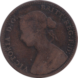1860 HALFPENNY ( FINE )