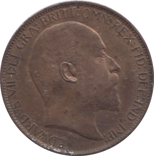 1902 HALFPENNY ( UNC )