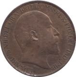 1902 HALFPENNY ( UNC )