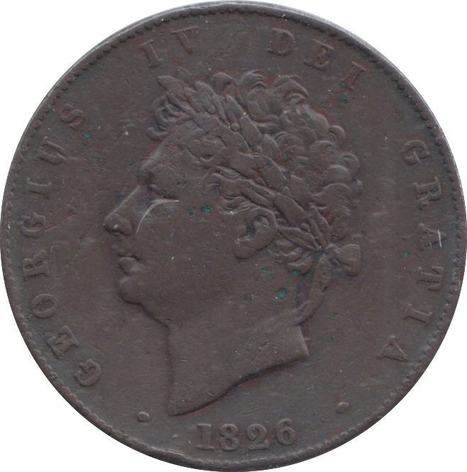 1826 HALFPENNY ( VF )