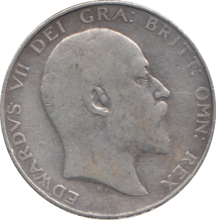 1909 HALFCROWN ( FINE )