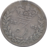 1861 THREEPENCE ( FINE )