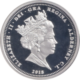 2018 CORONATION ANNIVERSARY SILVER PLATED FIVE POUND ALDERNEY