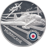 2008 SILVER PROOF £5 HURRICANE