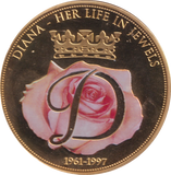 1997 DIANA - HER LIFE IN JEWELS MEDALLION