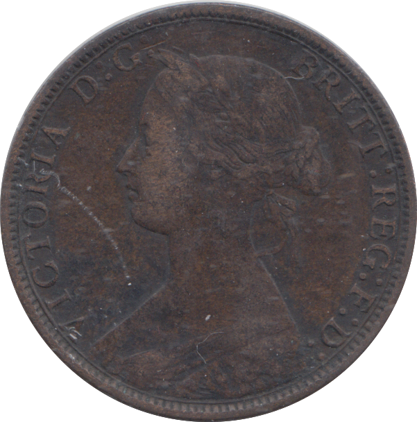 1873 HALFPENNY ( FINE )