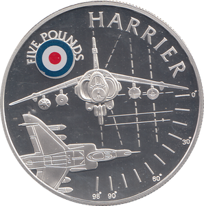 2008 SILVER PROOF £5 HARRIER