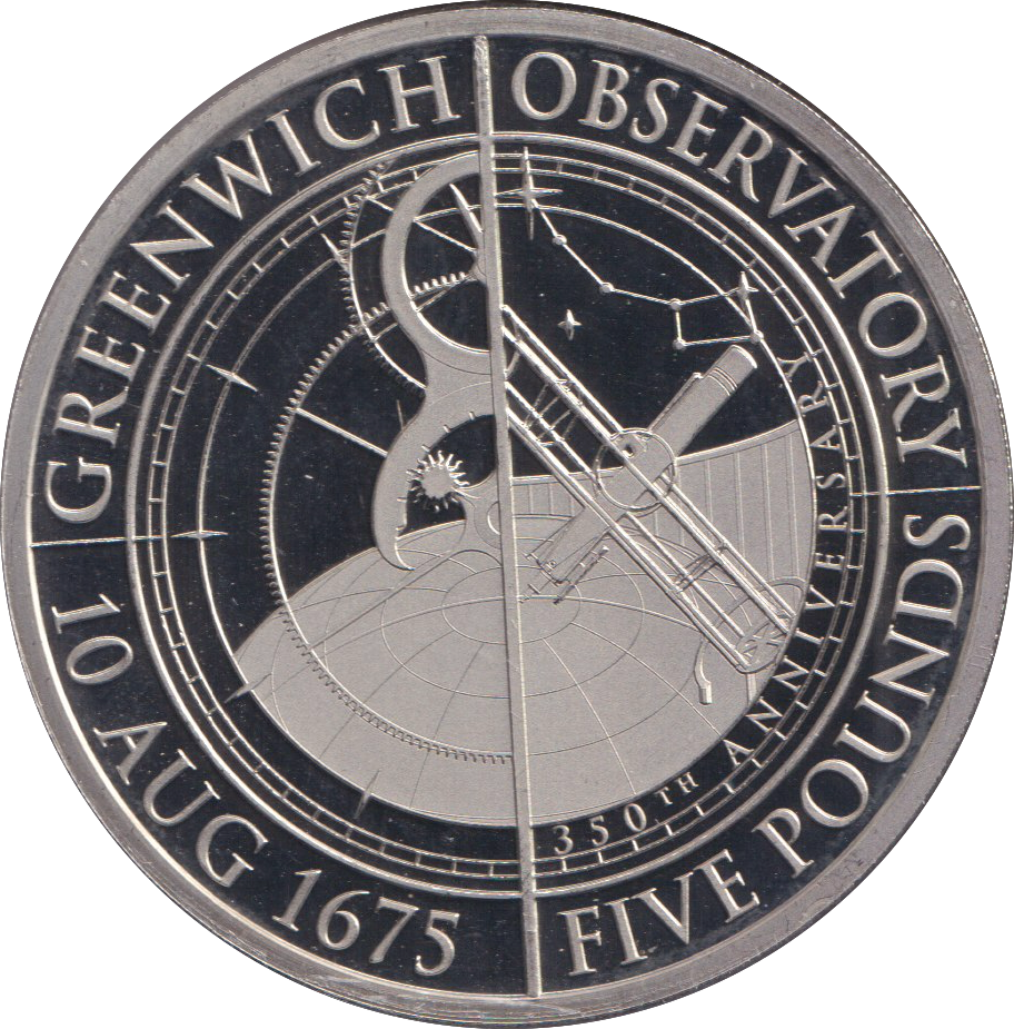 2025 PROOF FIVE POUND GREENWICH OBSERVATION