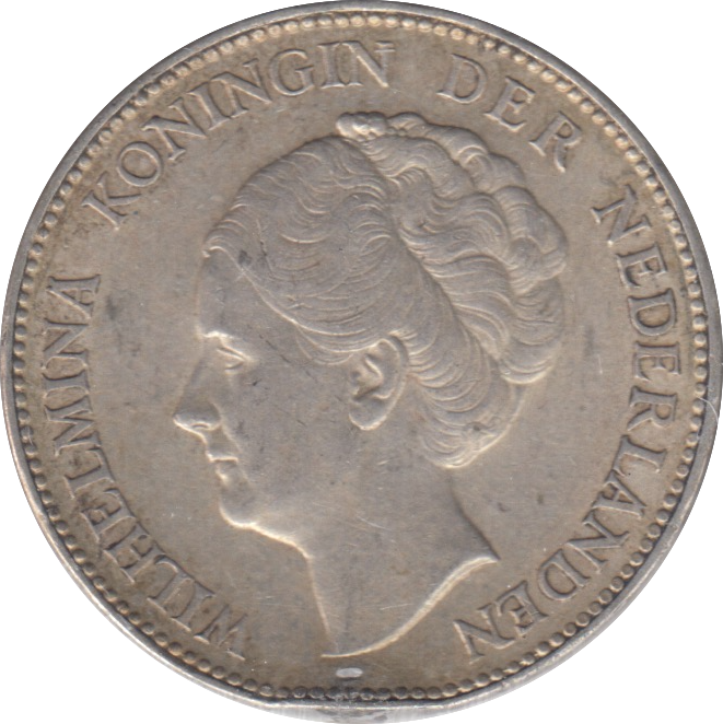 1940 SILVER NETHERLANDS ONE GULDEN