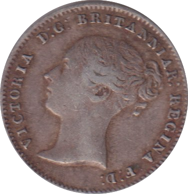 1860 THREEPENCE ( VF )