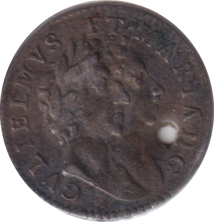 1689 MAUNDY FOURPENCE ( FINE ) HOLED