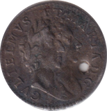 1689 MAUNDY FOURPENCE ( FINE ) HOLED
