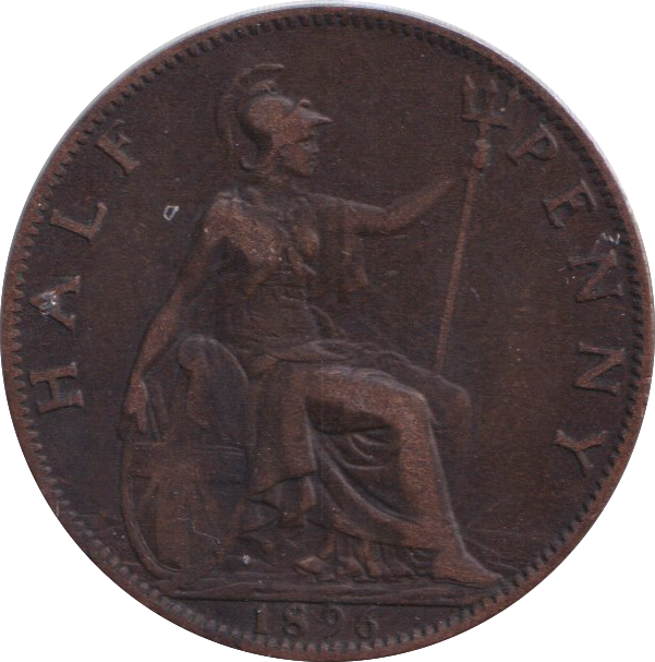 1896 HALF PENNY ( GF )