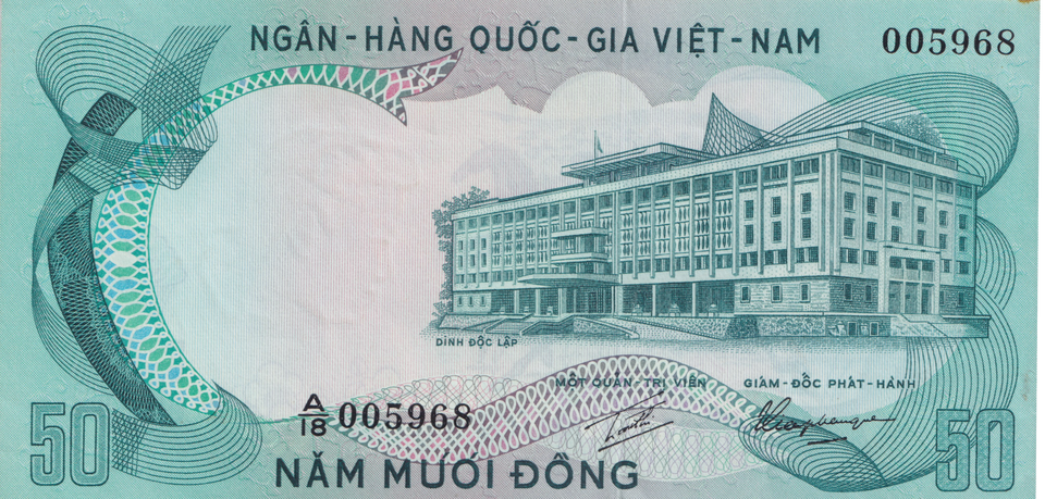 1972 VIETNAM 50 DONG BANKNOTE REF-1670