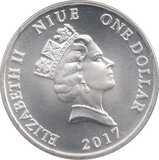 2017 1 OZ SILVER NIUE DOLLAR