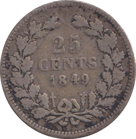 1849 25 CENTS NETHERLANDS