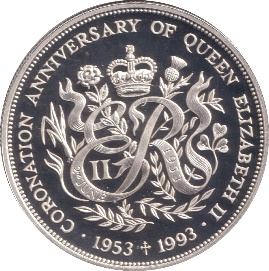 1993 SILVER PROOF TWO POUNDS BAILIWICK OF GUERNSEY