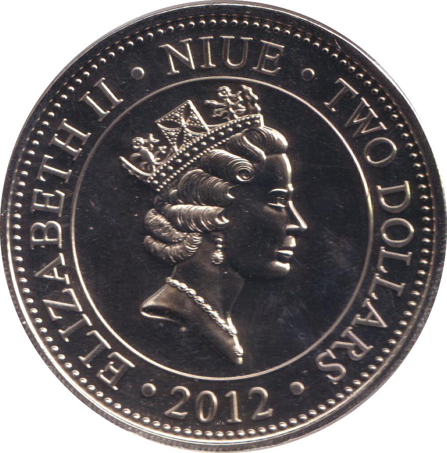 2012 TWO DOLLARS BU NIUE