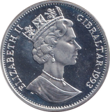 1993 SILVER PROOF CROWN GIBRALTAR