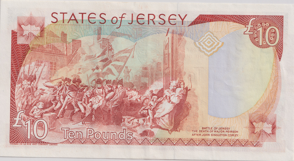 1993 TEN POUNDS JERSEY BANKNOTE REF-1823