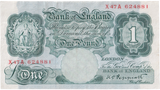 ONE POUND BANKNOTE BANK OF ENGLAND PEPPIATT £1-204