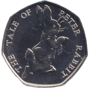 2017 BU 50P BEATRIX POTTER PETER RABBIT