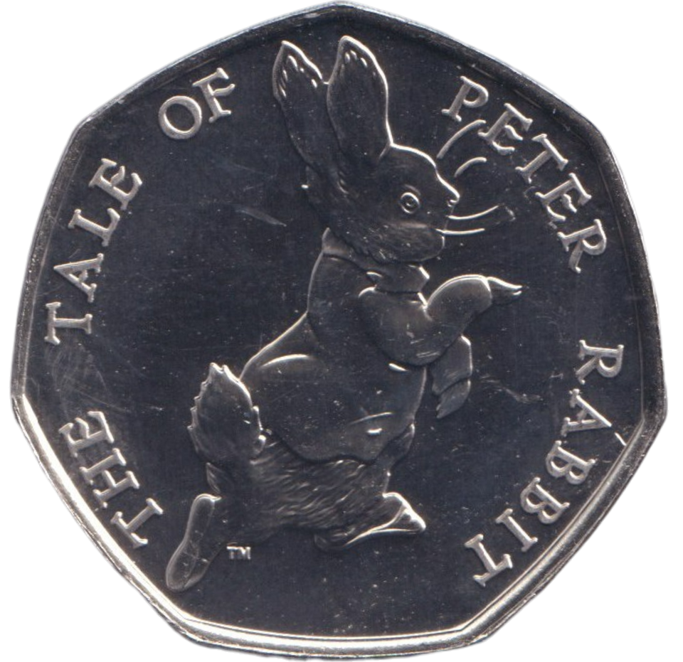2017 BU 50P BEATRIX POTTER PETER RABBIT
