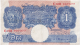 ONE POUND BANKNOTE BANK OF ENGLAND PEPPIATT £1-205