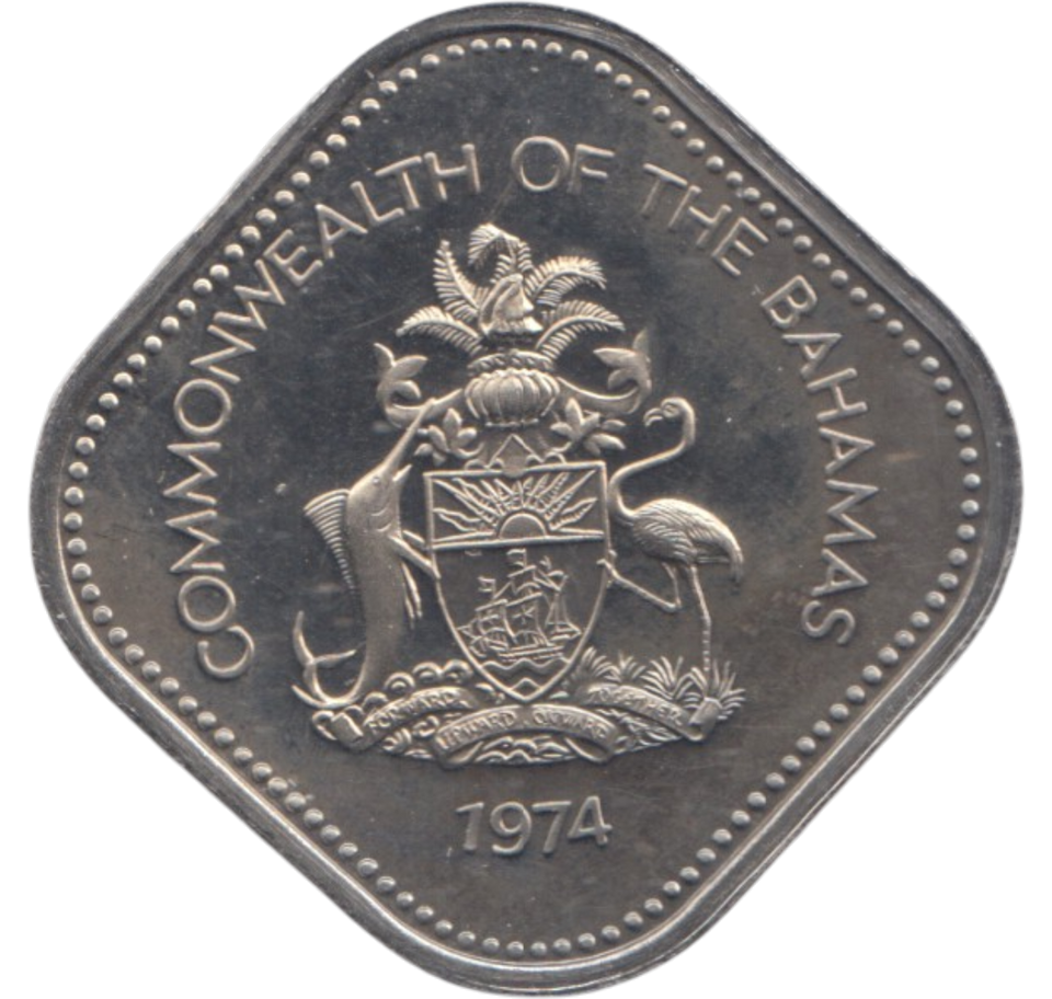 1974 BAHAMAS FIFTEEN CENTS