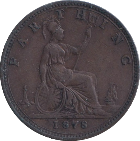 1878 FARTHING ( GVF )