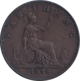 1878 FARTHING ( GVF )