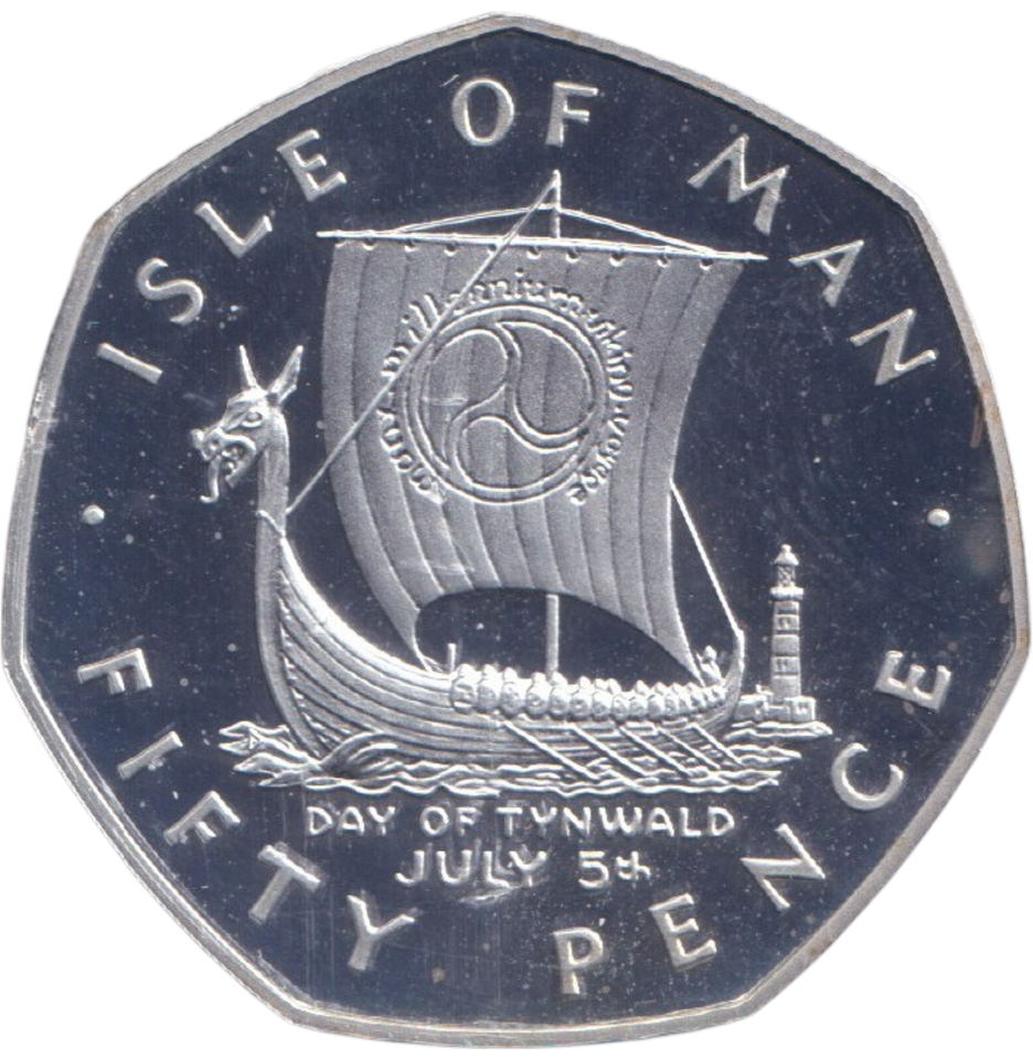 1979 SILVER PROOF 50P ISLE OF MAN
