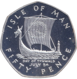 1979 SILVER PROOF 50P ISLE OF MAN