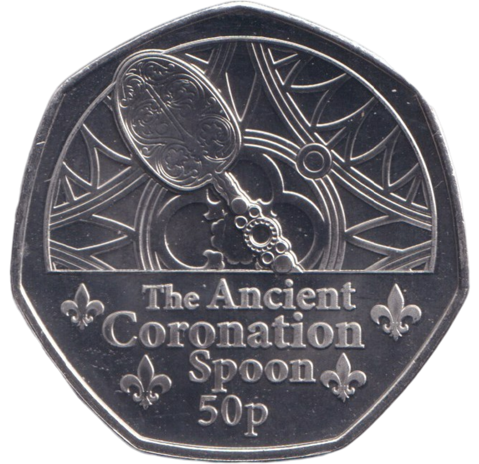 2023 BU 50P THE ANCIENT CORONATION SPOON GUERNSEY