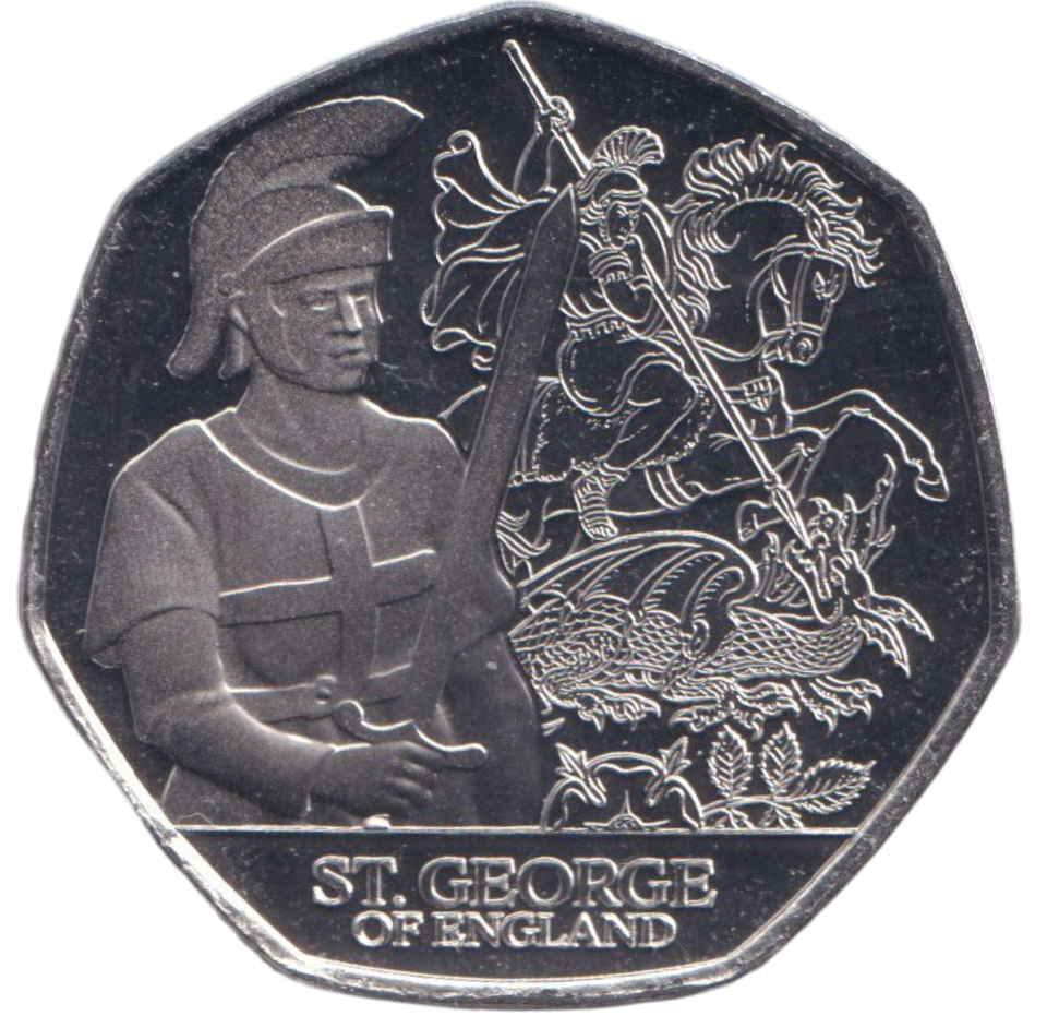2024 BU 50P ST.GEORGE OF ENGLAND BAILIWICK OF JERSEY