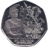 2024 BU 50P ST.GEORGE OF ENGLAND BAILIWICK OF JERSEY