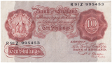 TEN SHILLINGS BANKNOTE BEALE REF SHILL-71