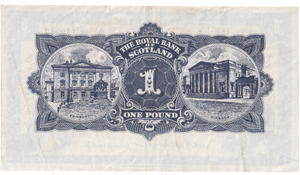 1960 ONE POUND SCOTTISH BANKNOTE ROYAL BANK OF SCOTLAND REF SCOT-88