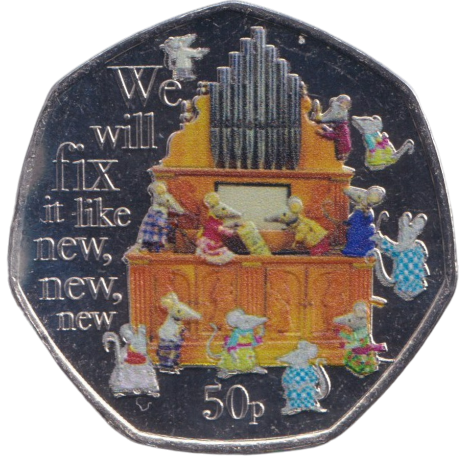 2024 COLOURED 50P BAGPUSS MICE BU