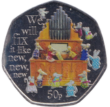 2024 COLOURED 50P BAGPUSS MICE BU