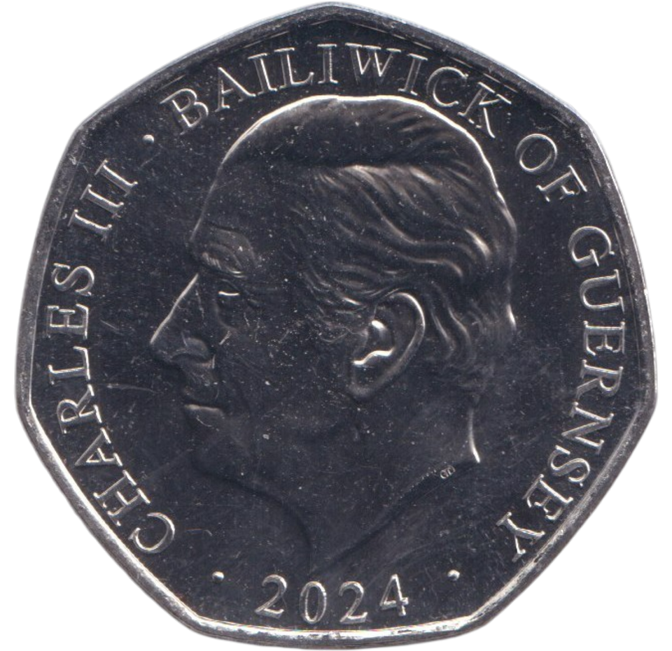 2024 COLOURED 50P BAGPUSS GABRIEL THE BANJO BU