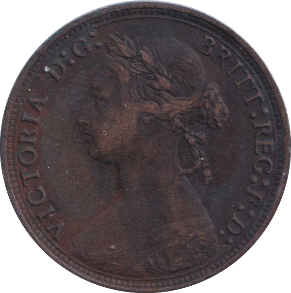 1878 HALF PENNY ( VF )