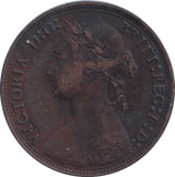 1878 HALF PENNY ( VF )